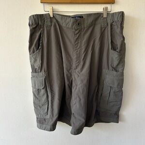 Railriders Cargo Shorts Mens XL Gray Performance Hiking Outdoors Skater Pockets